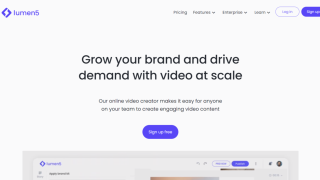 Lumen5 Dashboard