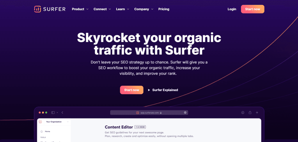 Surferseo Dashboard