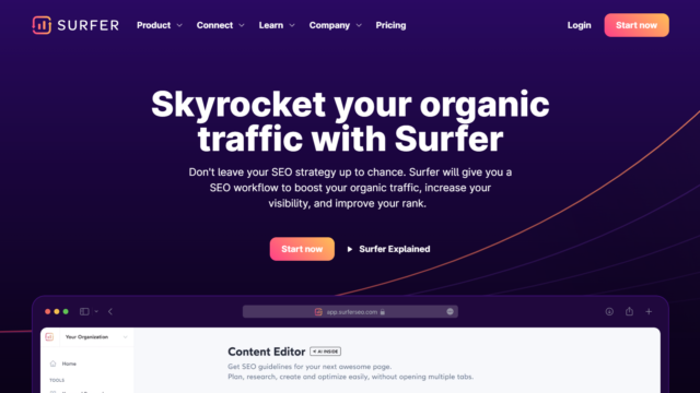 Surferseo Dashboard