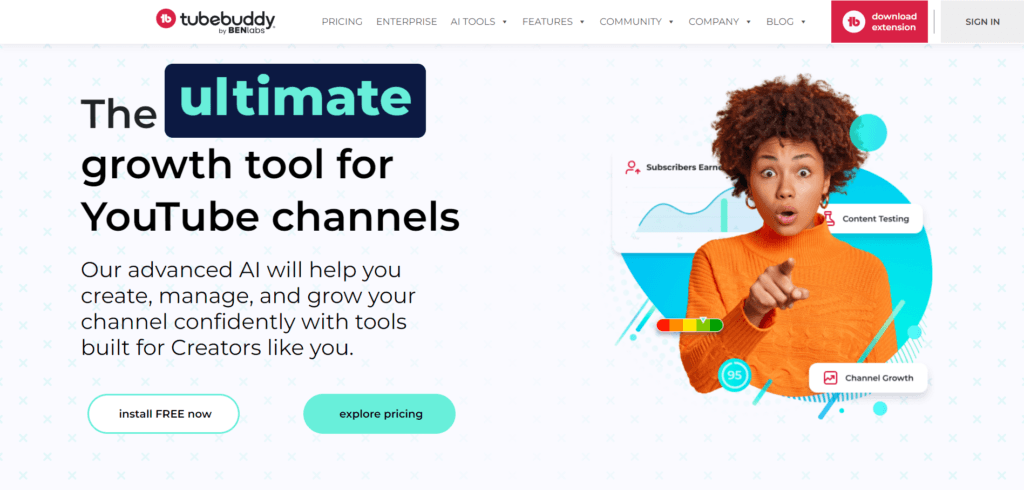 TubeBuddy Dashboard